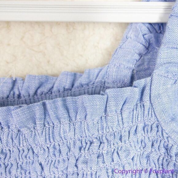 NEW J. the tall Crew Linen daydream dress in French‎ blue, tall MT - Picture 12 of 16